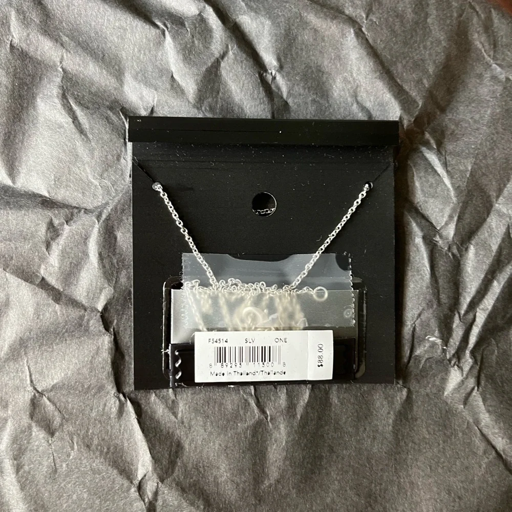 Coach Silver Pendant Necklace